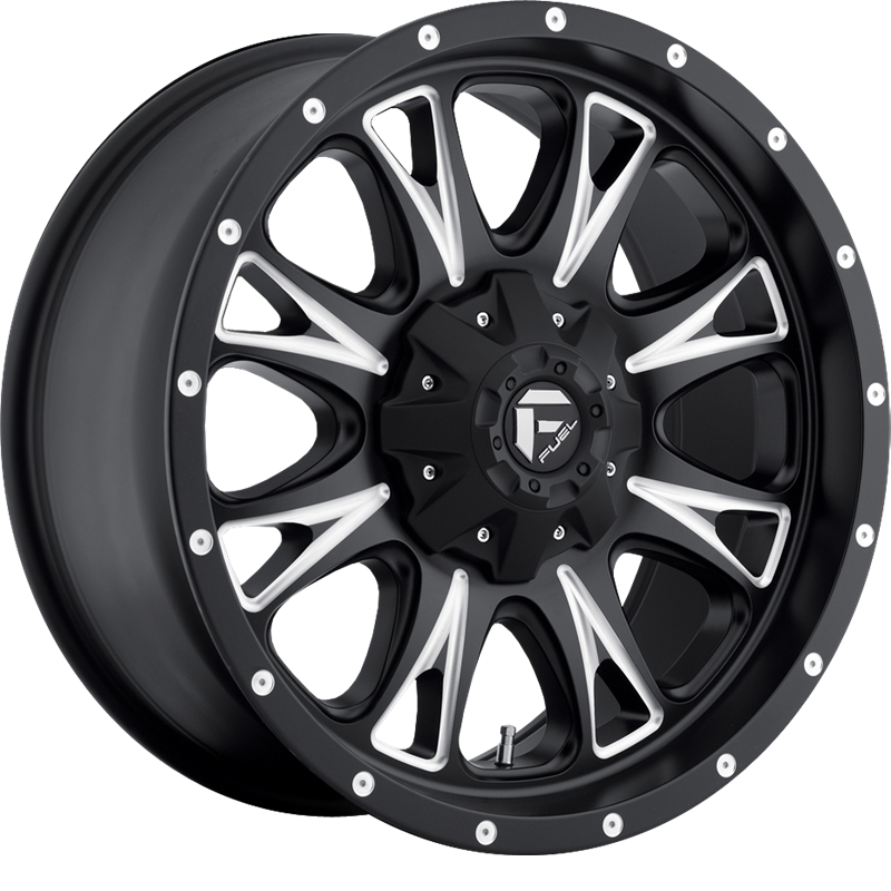 Fuel 18x9 D513 Throttle Matte Black Milled +20mm