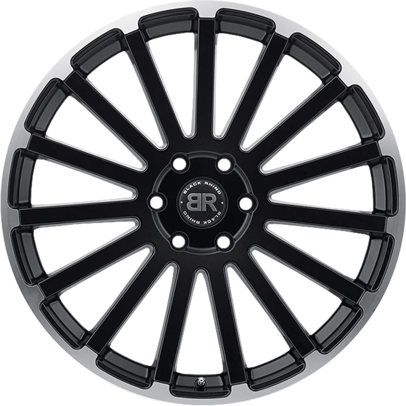 Black Rhino 20x9 Spear Matte Black w/ Matte Machined Lip Edge +15mm