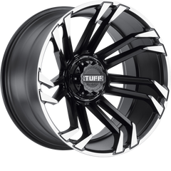 Tuff 20x10 T21 Matte Black w/ Machined Flange -19mm