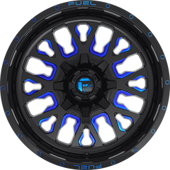 Fuel 20x10 D645 Stroke Gloss Black w/ Candy Blue -18mm