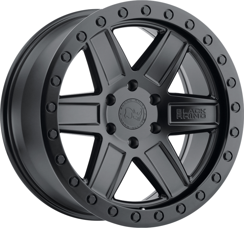 Black Rhino 20x9.5 Attica Matte Black w/ Black Bolts -18mm