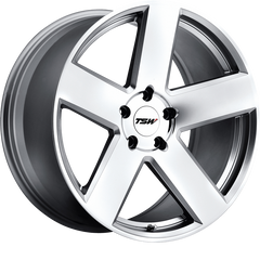 TSW 18x9.5 Bristol Silver w/ Mirror Cut Face +20mm