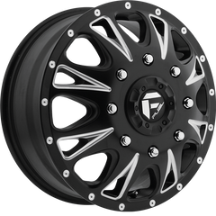 Fuel 17x6.5 D513 Throttle Dually Matte Black Milled -140mm