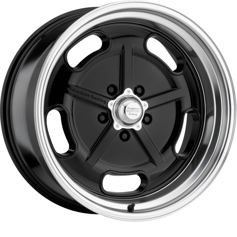 American Racing 17x7 VN511 Salt Flat Gloss Black w/ Diamond Cut Lip +0mm