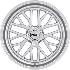 TSW 18x9.5 Hockenheim-S Silver w/ Mirror Cut Lip +20mm