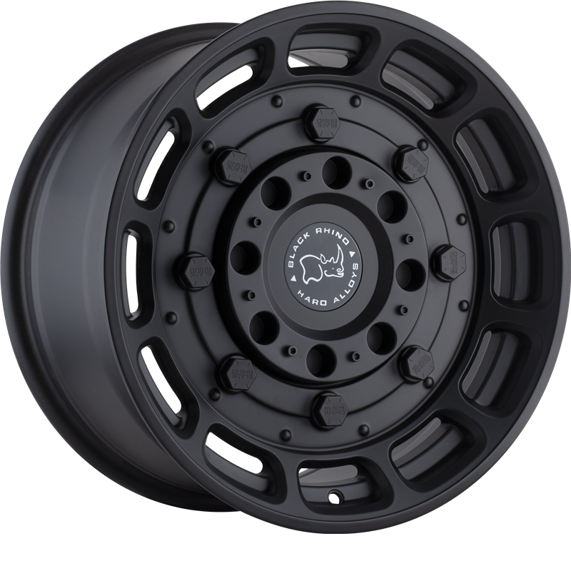 Black Rhino 17x8.5 Warthog Matte Black -18mm