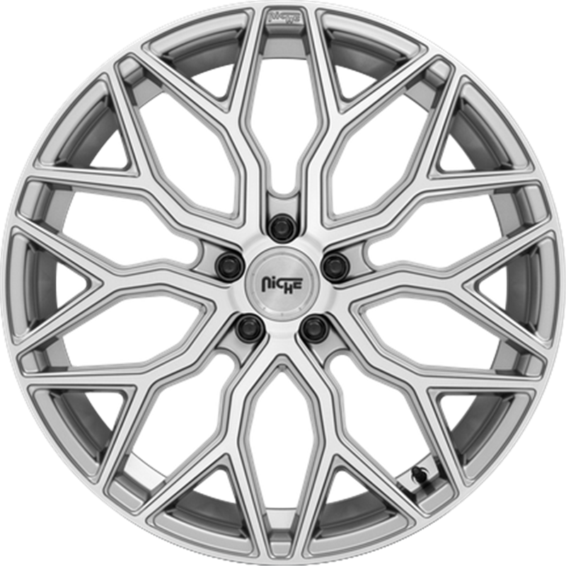 Niche 20x9 M265 Mazzanti Brushed Anthracite w/ Tinted Clear Coat +38mm