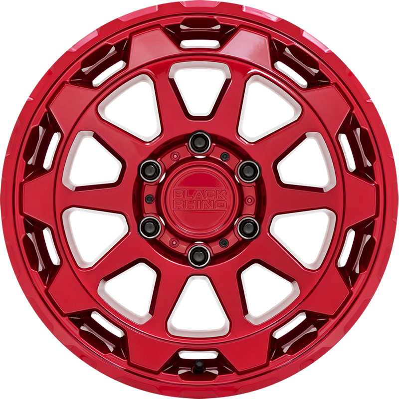 Black Rhino 18x9 Rotor Candy Red +12mm