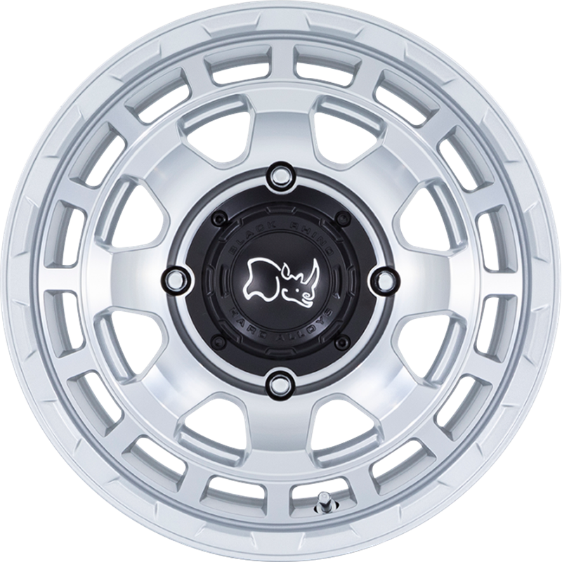 Black Rhino Powersports 15x7 Chamber UTV Hyper Silver w/ Machined Face +10mm