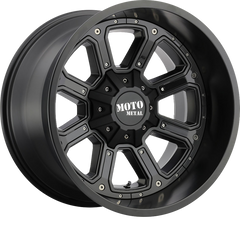 Moto Metal 17x9 MO984 Shift Matte Black w/ Gloss Black Inserts +18mm