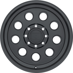 Level 8 16x8.5 Hauler Matte Black -6mm