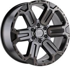 Black Rhino 17x8.5 Wanaka Matte Gunmetal w/ Brushed Face and Gunmetal Tint +12mm