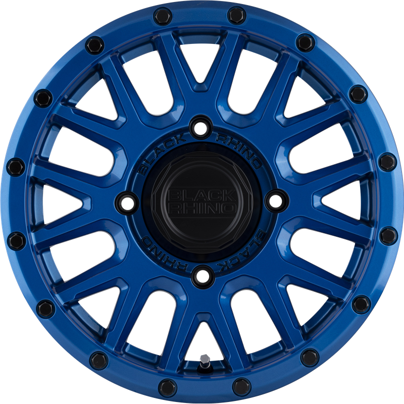 Black Rhino Powersports 15x7 La Paz UTV Blue w/ Black Bolts +51mm