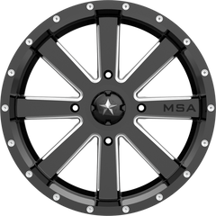 MSA Offroad Wheels 18x7 M34 Flash Gloss Black Milled +0mm