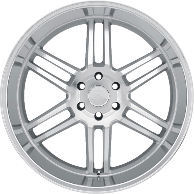 Black Rhino 20x9 Katavi Silver w/ Mirror Cut Face and Lip +30mm