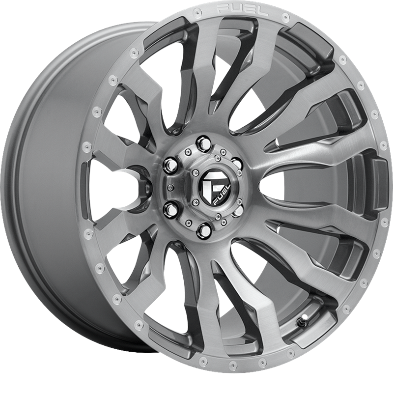 Fuel 20x12 D693 Blitz Brushed Gunmetal w/ Tinted Clear Coat -44mm