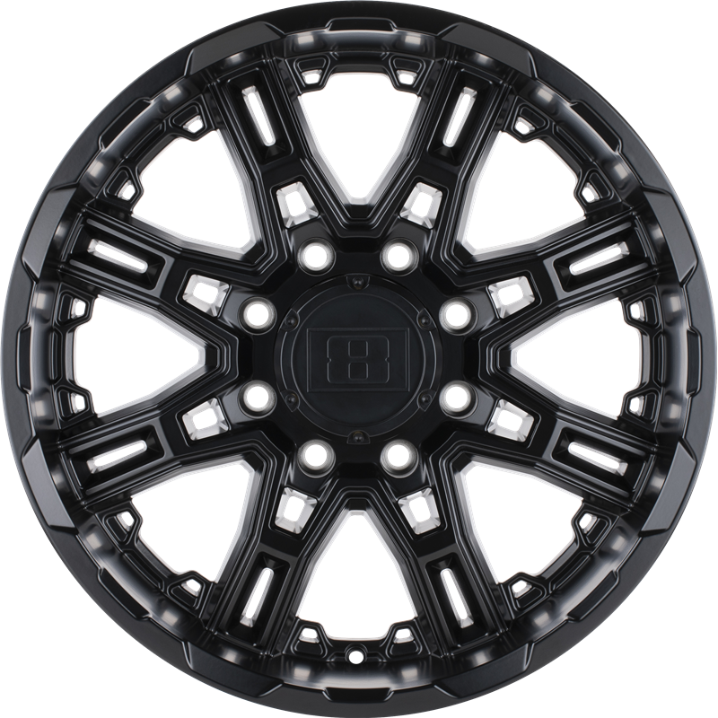 Level 8 16x8.5 Slingshot Matte Black +10mm