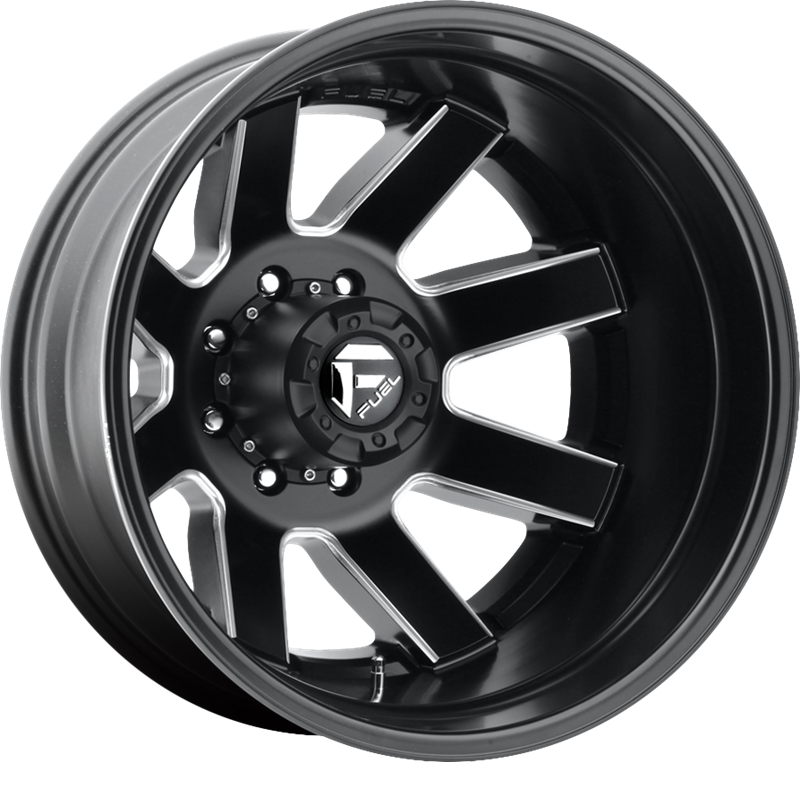 Fuel 17x6.5 D538 Maverick Dually Matte Black Milled -140mm