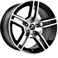 Performance Replicas 18x10 PR101 Gloss Black Machined +24mm