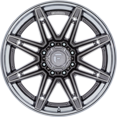 Fuel 20x10 FC401 Brawl Platinum w/ Chrome Lip -18mm