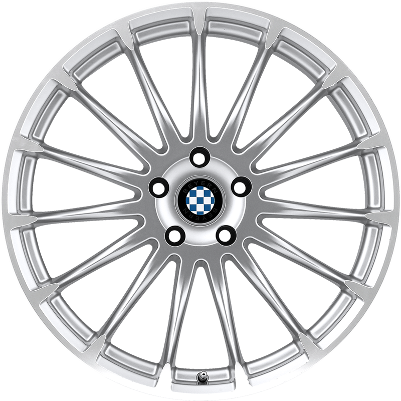 Beyern 18x8.5 Aviatic Silver w/ Mirror Cut Face +15mm