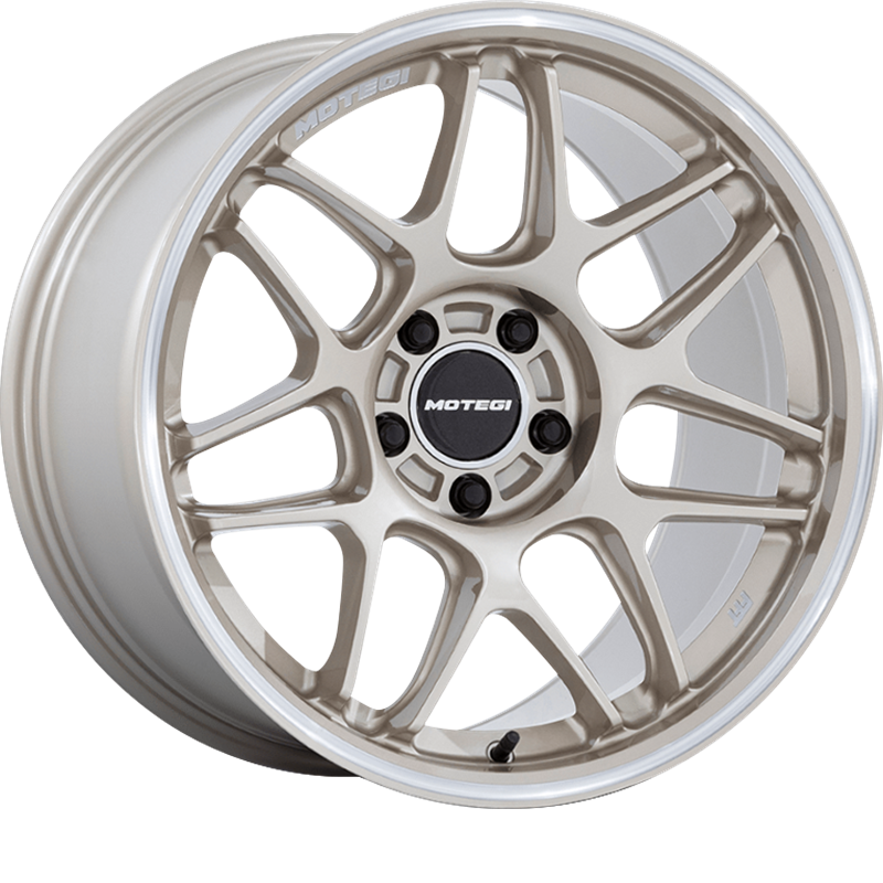 Motegi Racing 18x8.5 MR158 Tsubaki Motorsport Gold w/ Machined Lip +42mm