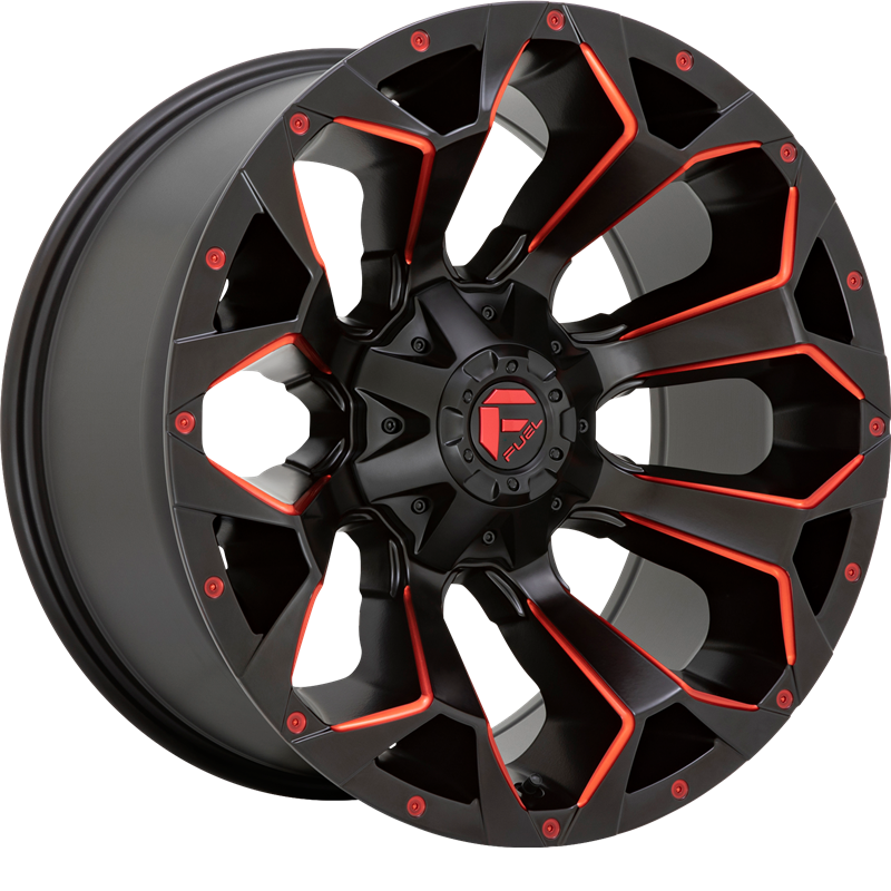 Fuel 18x9 D787 Assault Matte Black Red Milled +20mm