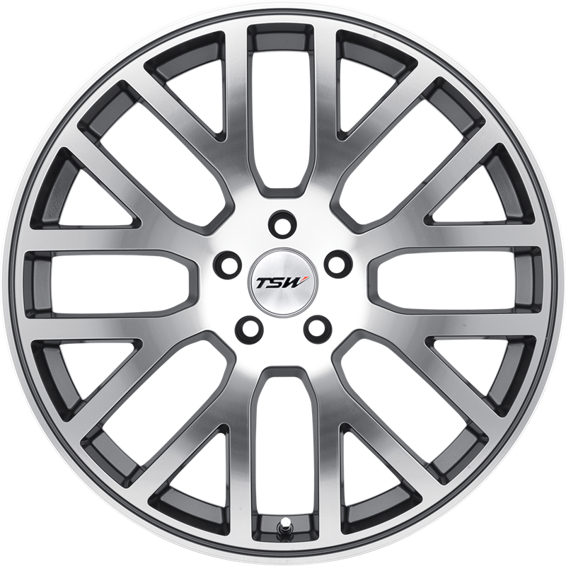 TSW 18x9.5 Donington Gunmetal w/ Mirror Cut Face +40mm