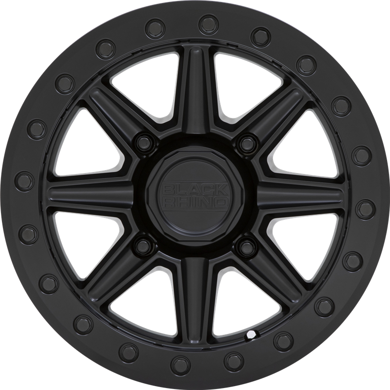 Black Rhino Powersports 15x7 Webb UTV Beadlock Matte Black +36mm