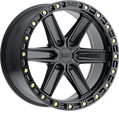 Black Rhino 20x9.5 Henderson Matte Black w/ Brass Bolts -18mm