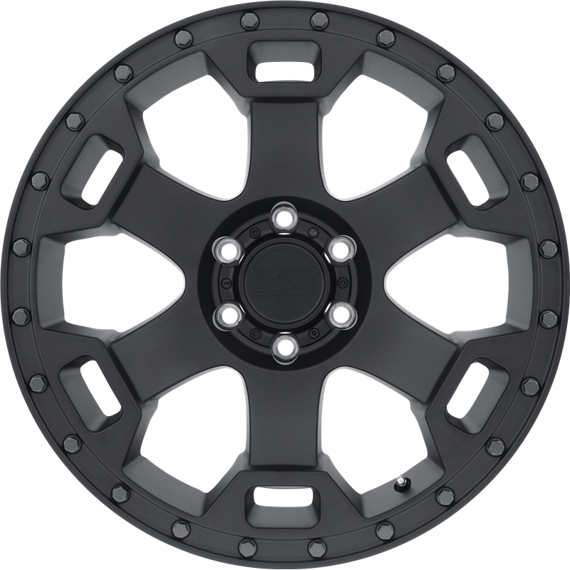 Black Rhino 17x8.5 Gauntlet Semi Gloss Black w/ Gunmetal Bolts +0mm