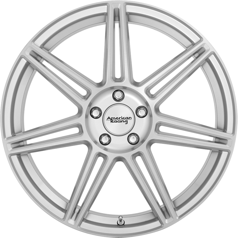 American Racing 20x8.5 AR935 Redline Brushed Silver +25mm