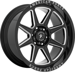 American Force 20x10 AC002 Trail Gloss Black Milled -18mm