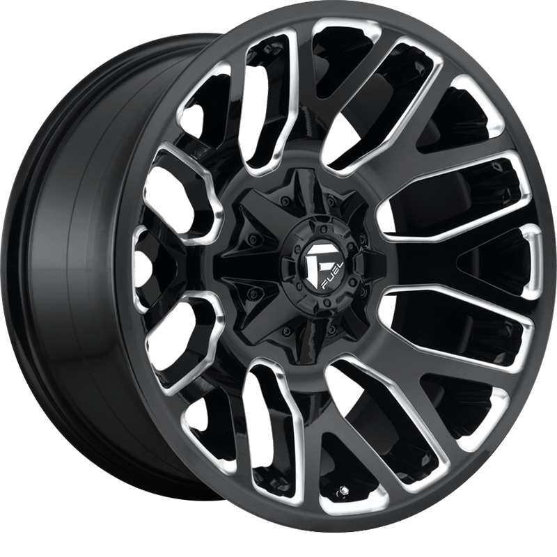 Fuel 20x9 D623 Warrior Gloss Black Milled +1mm