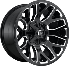 Fuel 20x9 D623 Warrior Gloss Black Milled +1mm