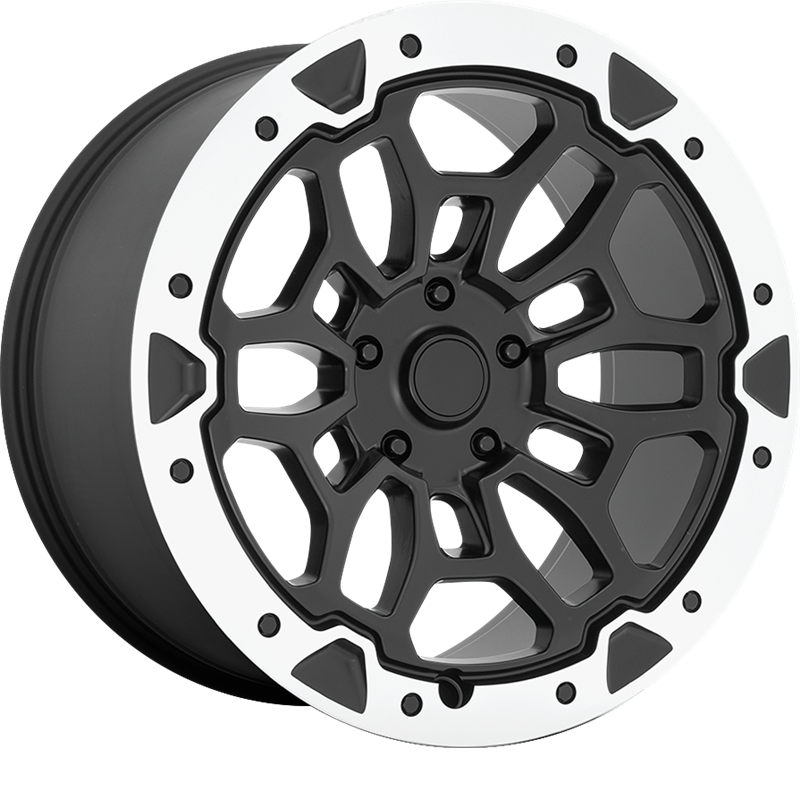 Performance Replicas 20x10 PR215 Matte Black Machined +19mm