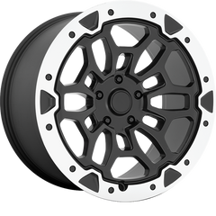 Performance Replicas 20x10 PR215 Matte Black Machined +19mm