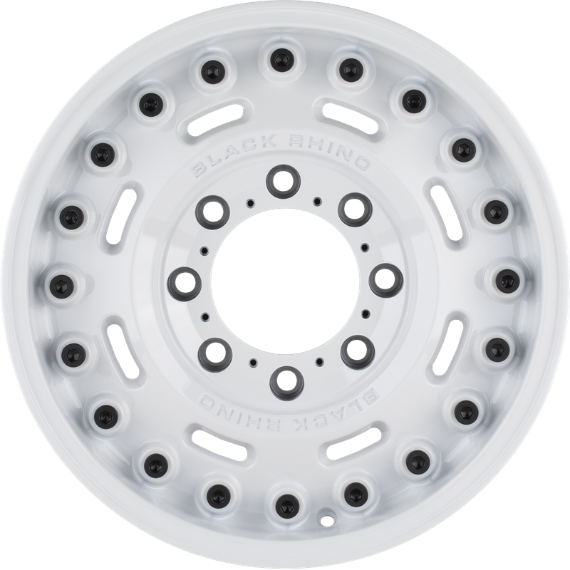 Black Rhino 17x9.5 Axle Gloss White -18mm