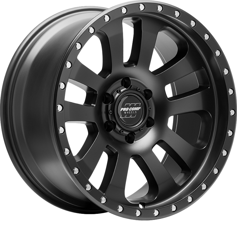 Pro Comp 17x9 PA46 Prodigy Matte Black -6mm