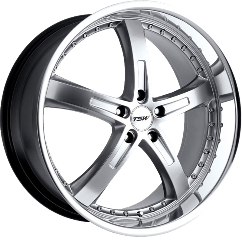 TSW 20x10 Jarama Hyper Silver w/ Mirror Cut Lip +25mm