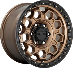 KMC 17x9 KM545 Trek Matte Bronze w/ Black Lip +18mm