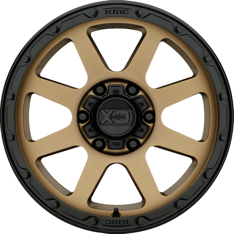 XD 18x8.5 XD134 Addict 2 Matte Bronze w/ Matte Black Lip +0mm