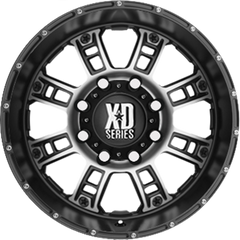 XD 18x9 XD809 Riot Matte Black Machined +18mm