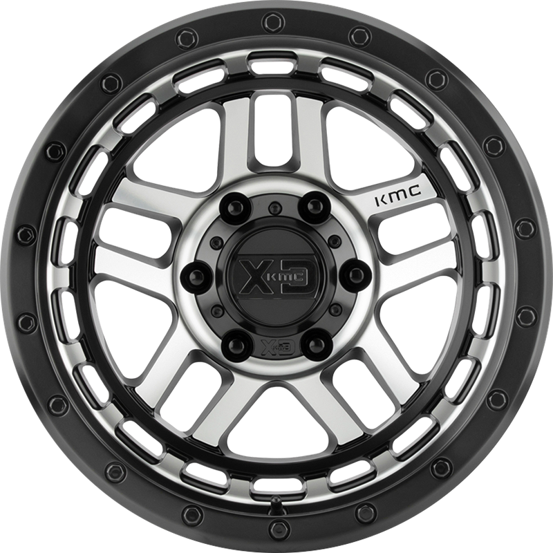 KMC 18x8.5 KM540 Recon Satin Black Machined +18mm