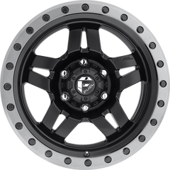 Fuel 15x10 D557 Anza Matte Black w/ Gunmetal Ring -43mm