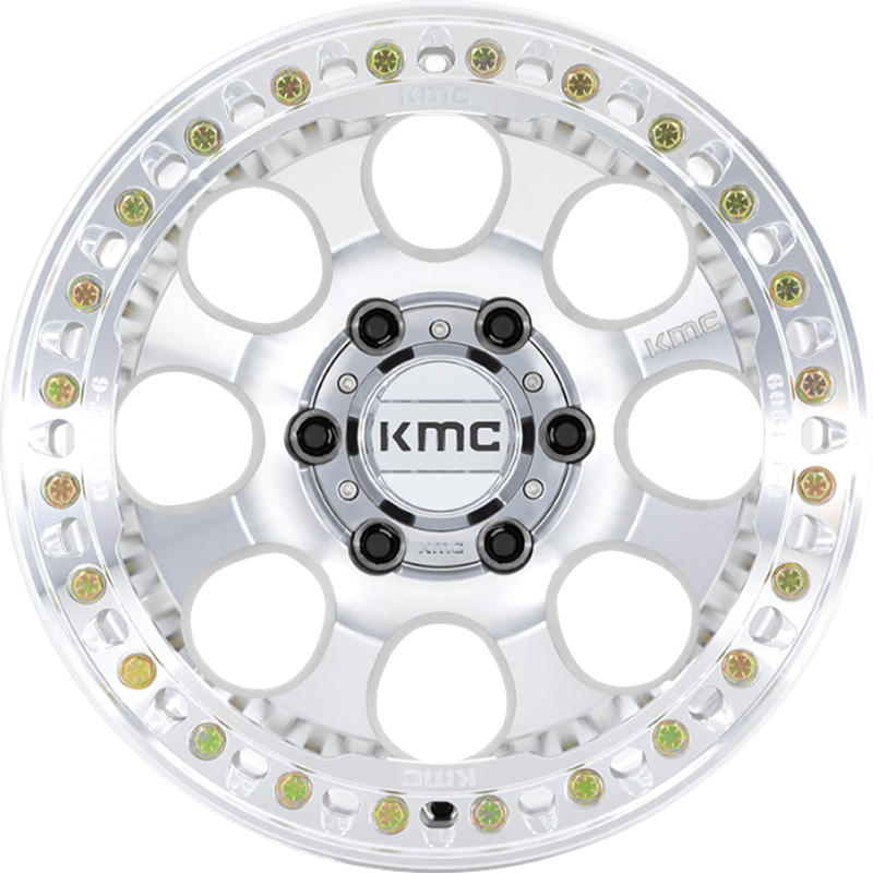 KMC 17x9 KM237 Riot Beadlock Machined -38mm