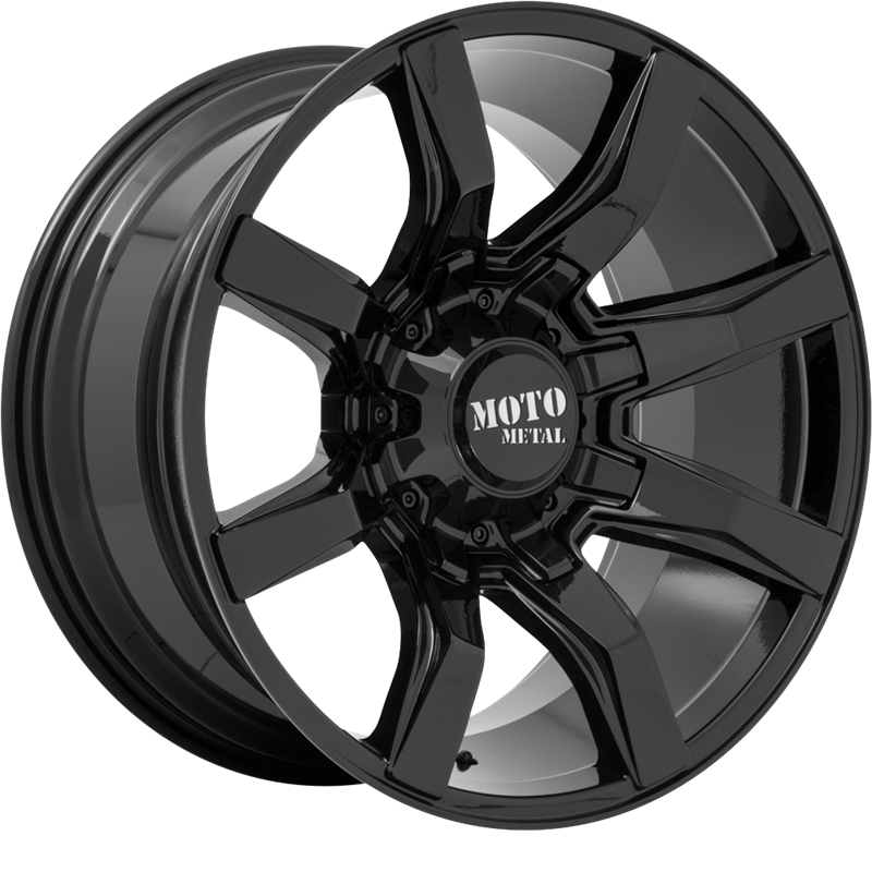 Moto Metal 20x9 MO804 Spider Gloss Black Milled +18mm