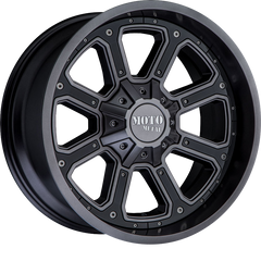 Moto Metal 17x9 MO984 Shift Matte Gray w/ Gloss Black Inserts -12mm