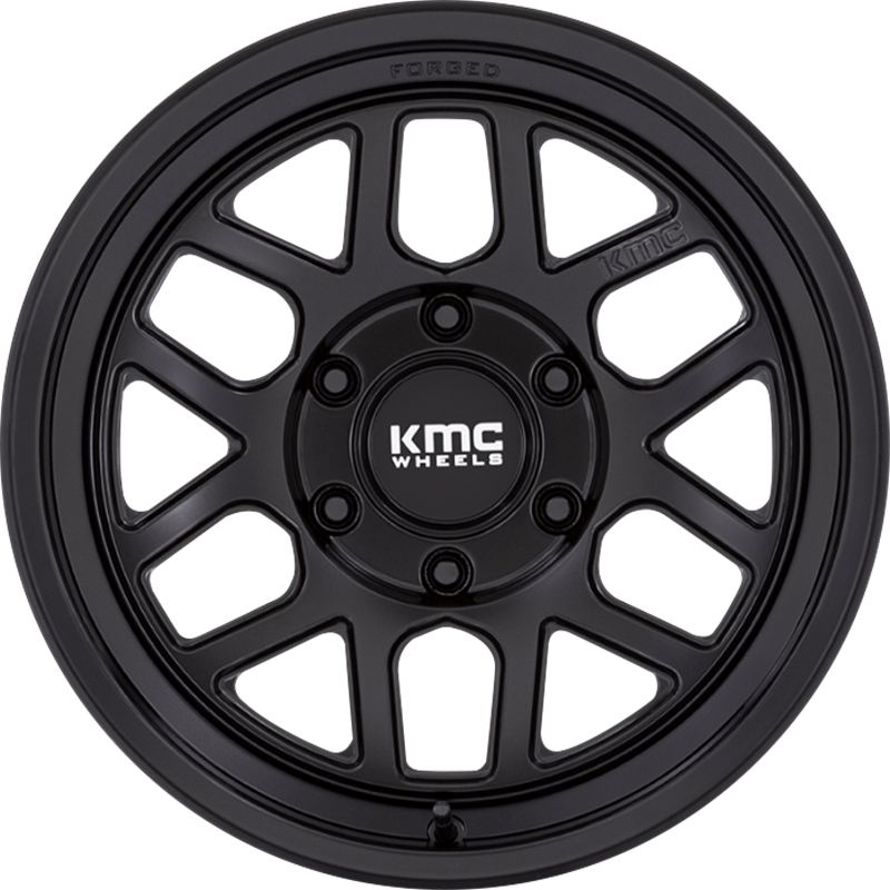 KMC 18x9 KM446 Mesa Forged Monoblock Satin Black -12mm