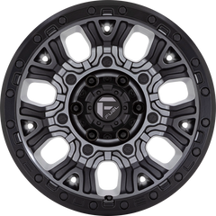 Fuel 20x9 D825 Traction Matte Gunmetal w/ Black Bead Ring +1mm